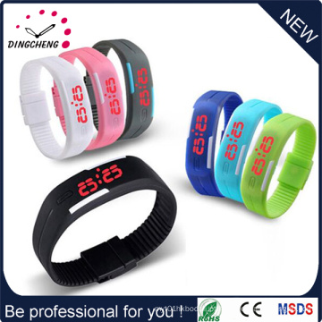 Candy cor de borracha de silicone digital LED Touch Watch (DC-1121)